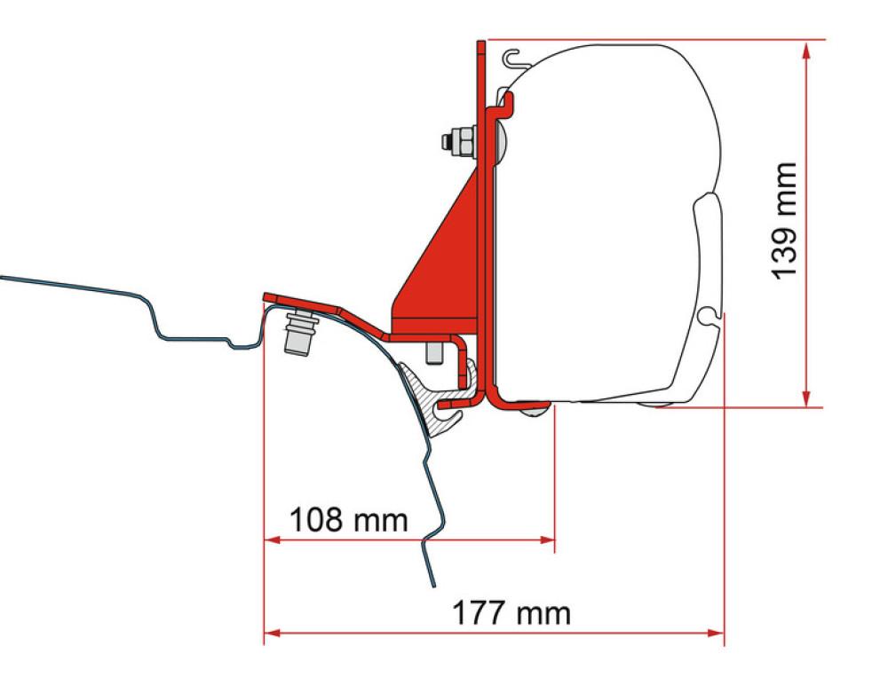 Fiamma VW T5/T6 Multirail Reimo F45