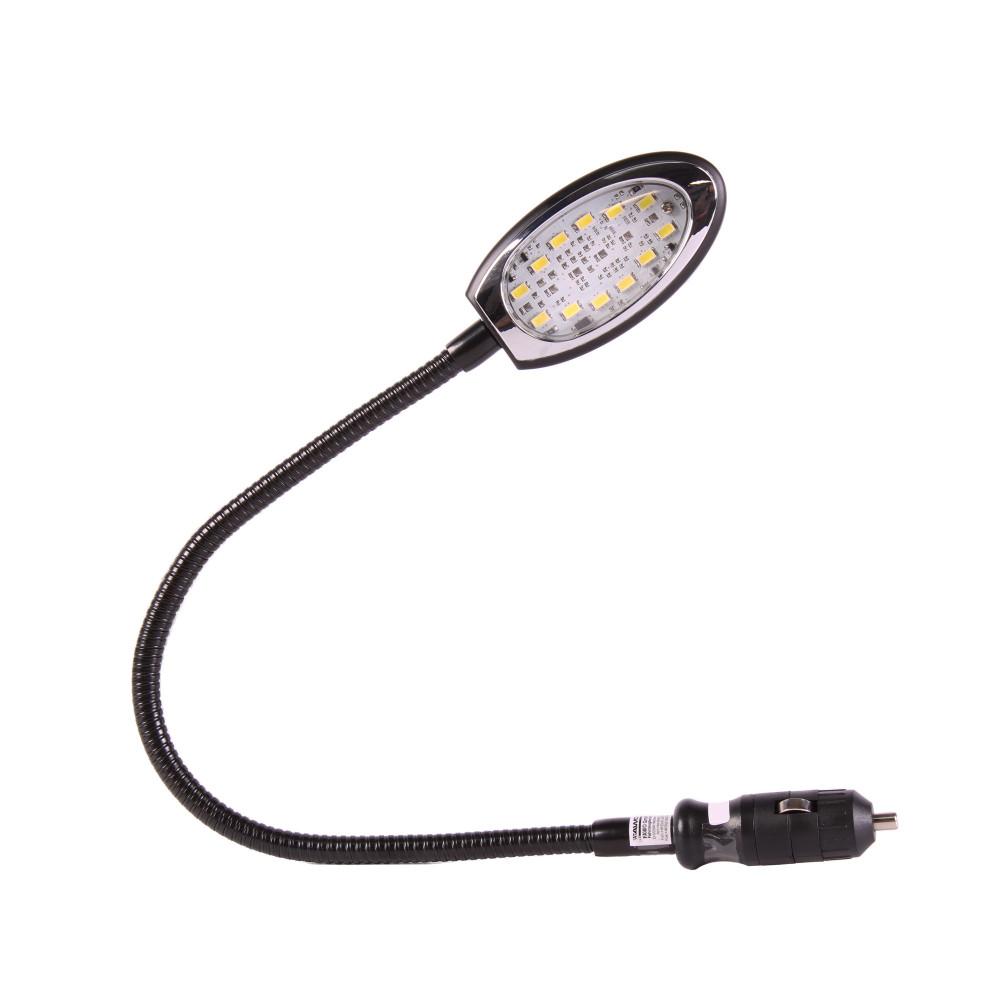 Mamba II Flexibele LED-leeslamp Zwart m. 12V Plug