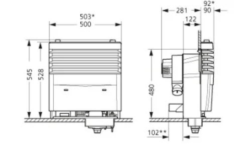 Truma Kachel S3004 1 Ventilator zonder Mantel